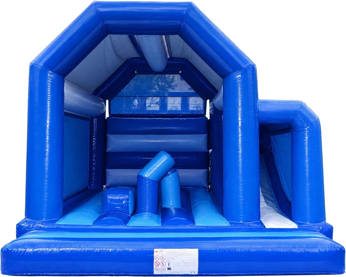Château MultiFun bleu avec obstacle central