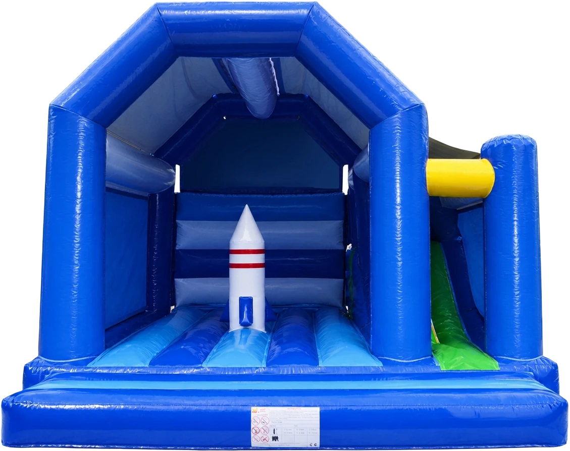Château MultiFun bleu avec fusée
