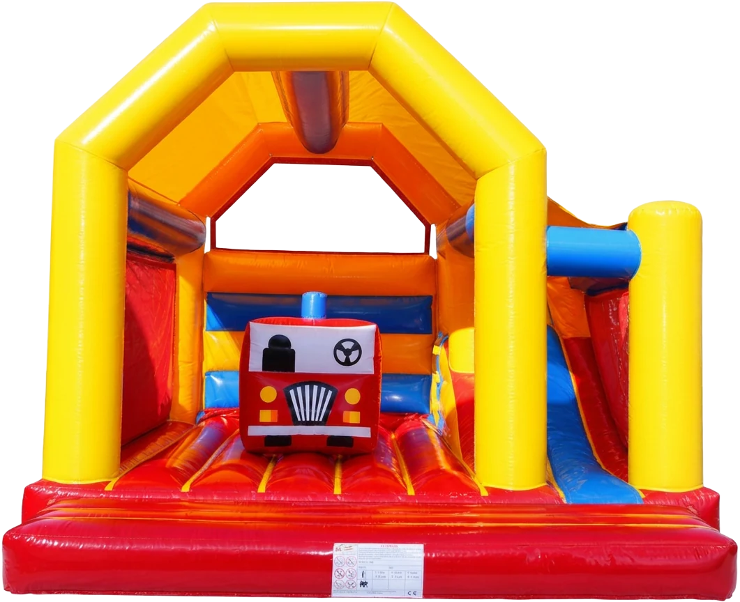 Château MultiFun jaune et rouge, thème pompier