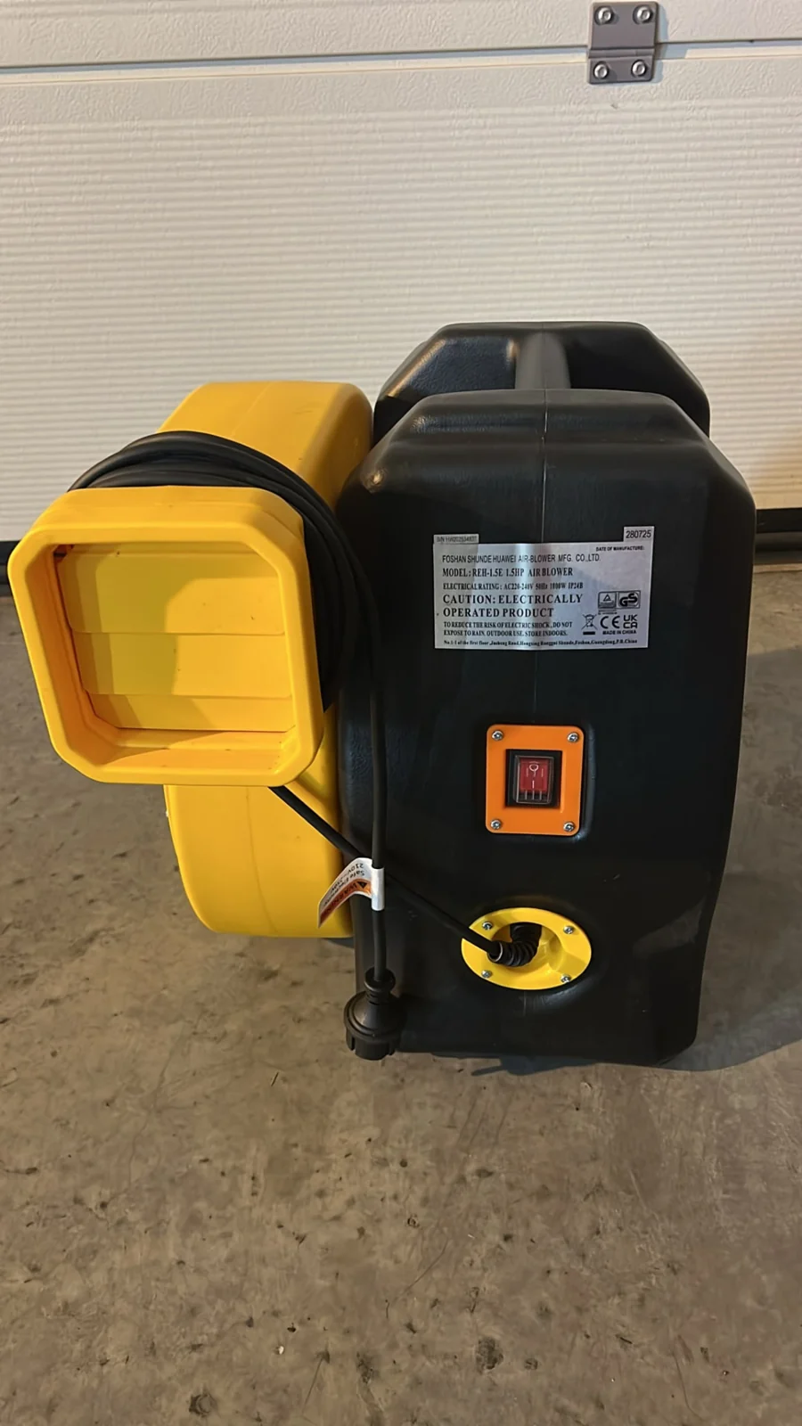 Soufflerie 1,5 HP, InflaTex Nivelles