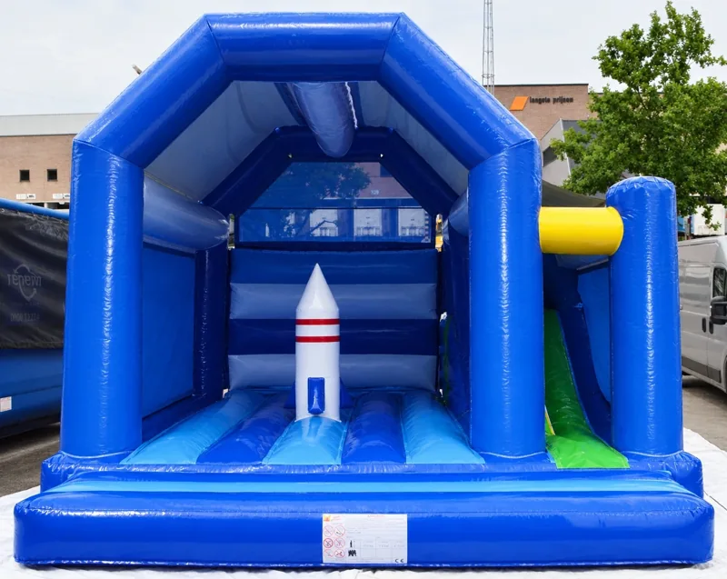 Château MultiFun bleu avec fusée
